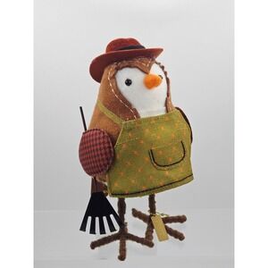 Target Wondershop Fall Fabric Bird Gradey 2021 Harvest Garden Rake Figurine